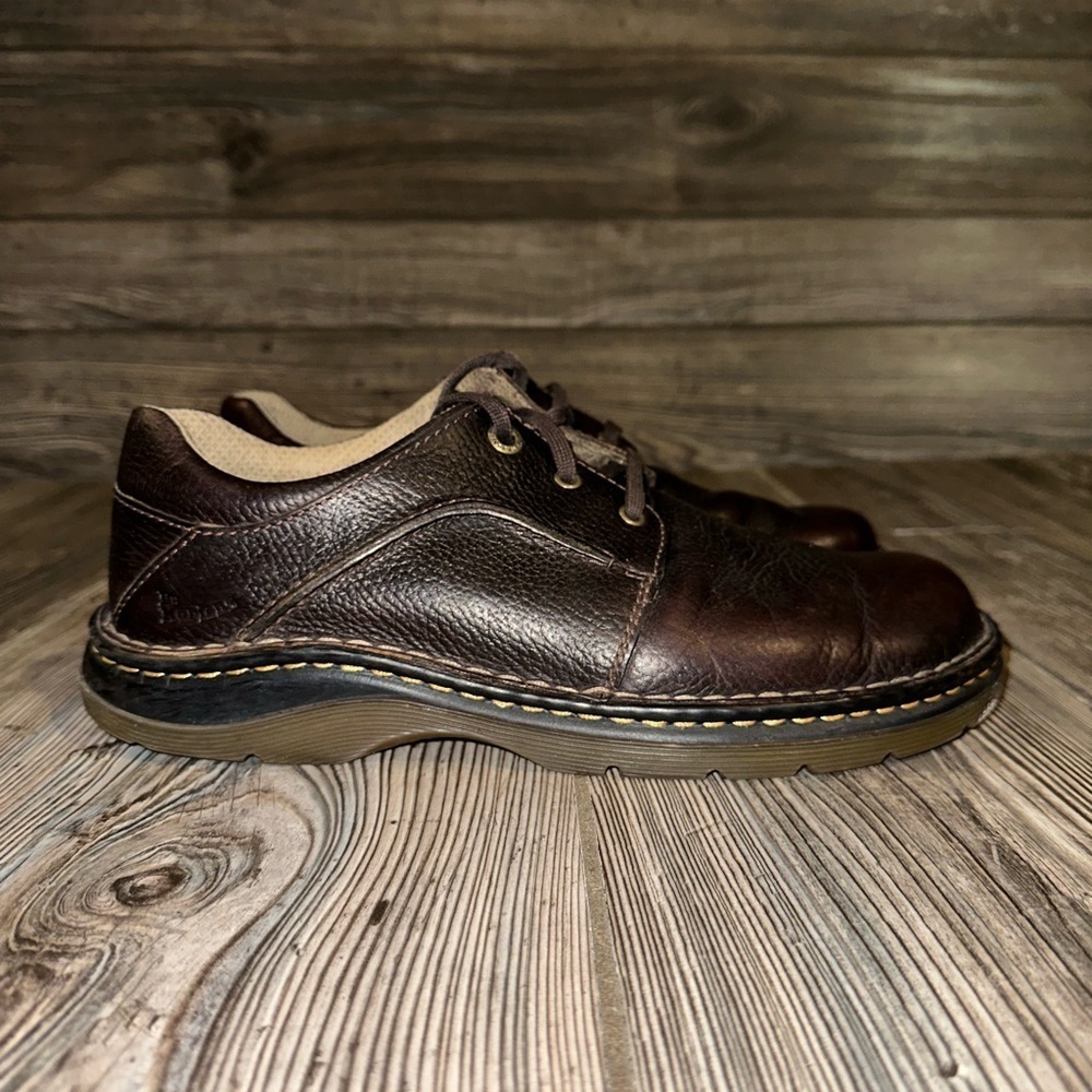 Dr. Martens Men's Deep Rich Brown Leather Classic Shoes Laced Size 10